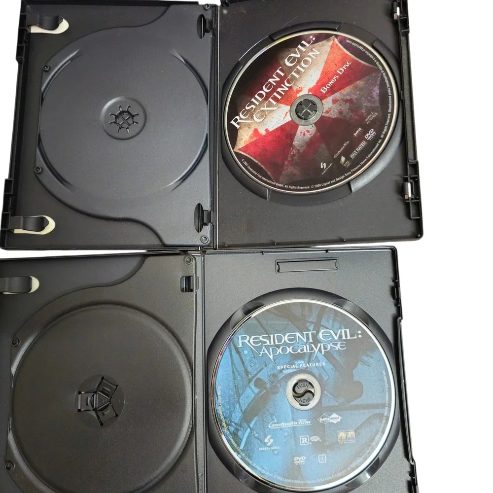 Sony Resident Evil DVD Bundle Adult OS Multi Good 2-Disc Extinction Apocalypse
